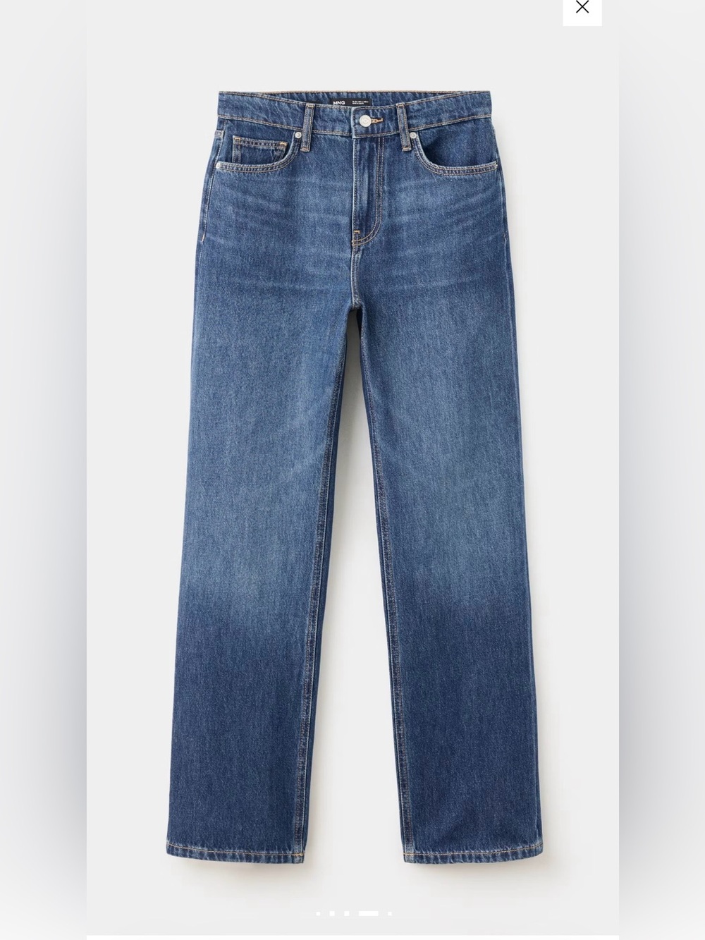 Mango Matilda High-Rise Straight Leg Women’s Jeans - Blue